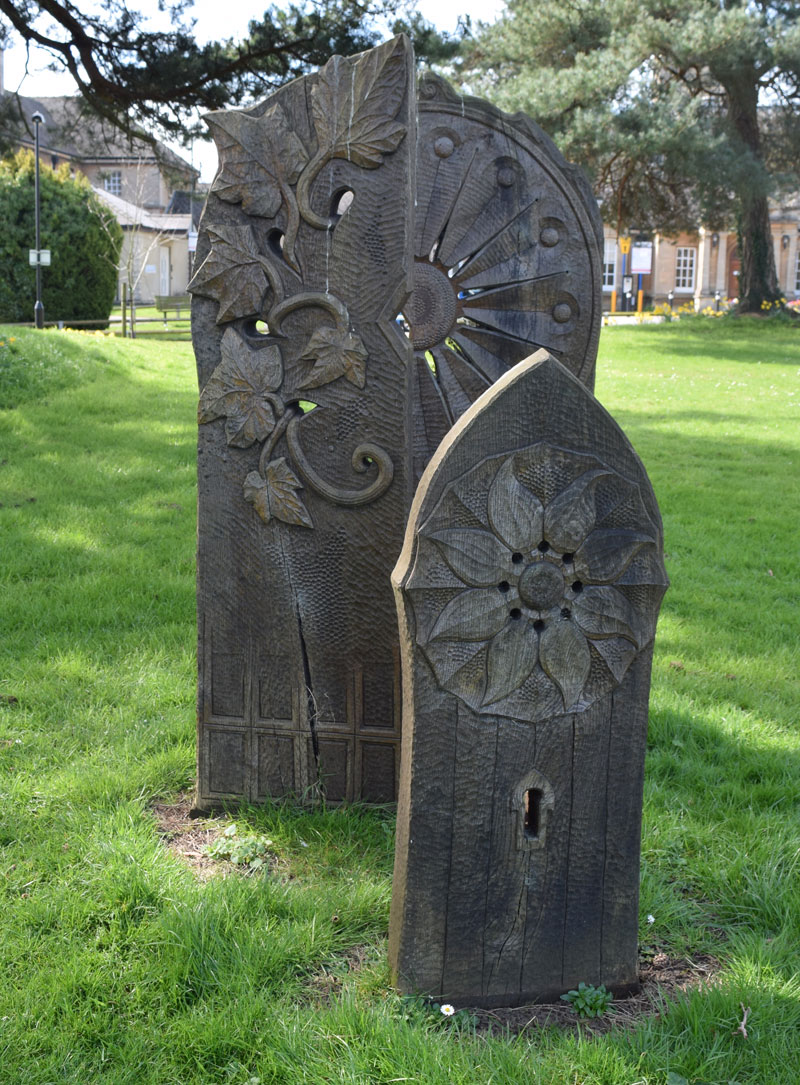 Warneford green oak sculpture