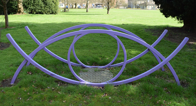 Sculpture walk at the Warneford Hospital