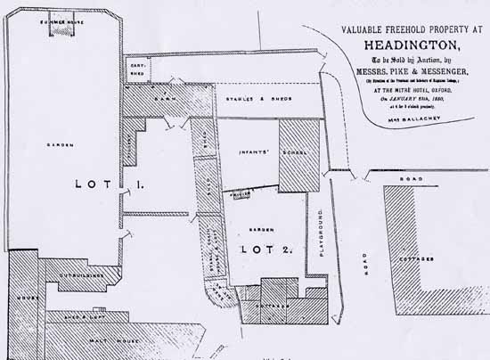 Plan of Hermitage land in 1880