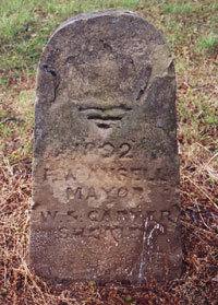 Stone at Boundary Brook, Woodlands Road