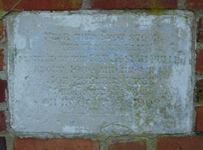 Plaque about Joe Pullen's tree