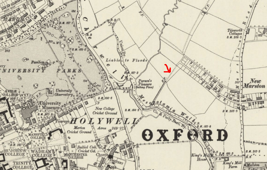 1900 map showing Marston and University Park