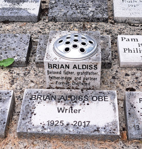 Memorial to Brian Aldiss at St Andrew's Church