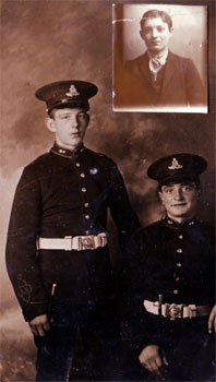 6. The small photograph has been stuck on to the large one
