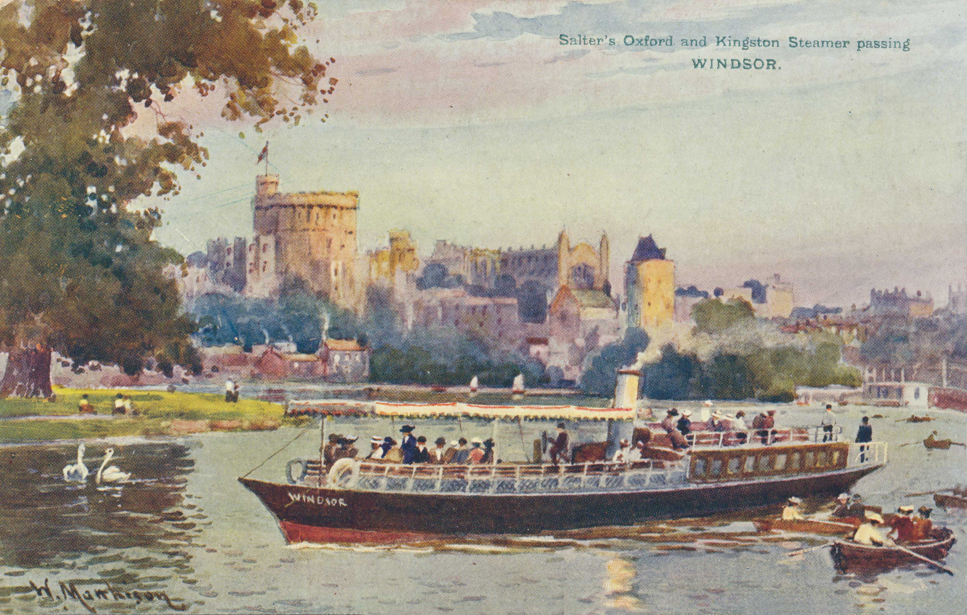 Steamer passing Windsor