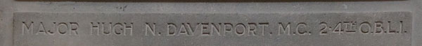 Davenport on county council war memorial