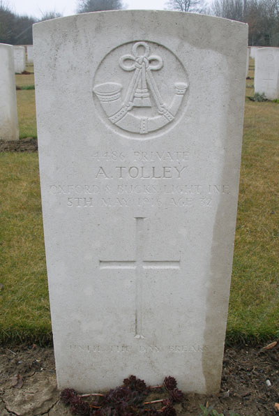 Arthur Tolley&rsquo;s grave